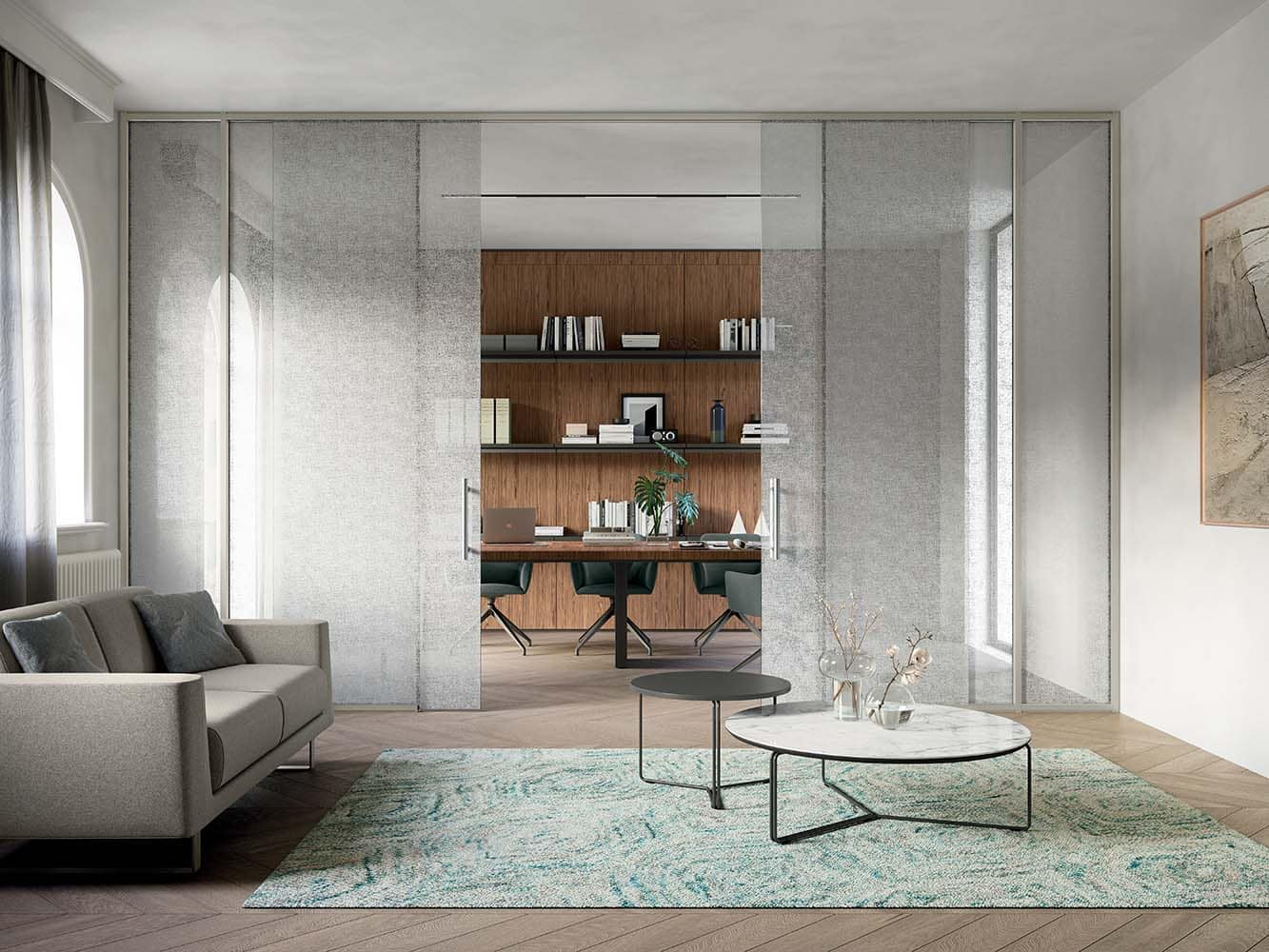 5-Pareti-divisorie-e-attrezzate-Living-M3-per-Aree-comuni-Area-dattesa-Residenziale-Hospitality-Hotel-Bar-e-ristorante-Campus-e-formazione-4